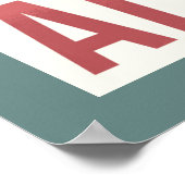 Ski Alaska Poster (Ecke)