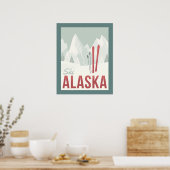 Ski Alaska Poster (Küche)