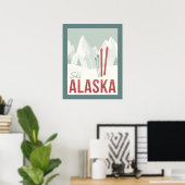 Ski Alaska Poster (Heimbüro)