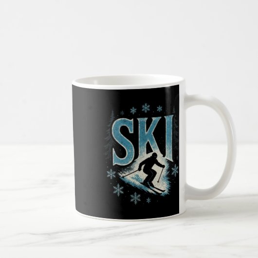 Ski - alpiner Abfahrtslauf Freestyle Kaffeetasse (Rechts)