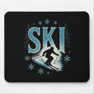 Ski - alpiner Abfahrtslauf Freestyle Mousepad