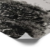 Ski and Be Happy - SkiArt Print Poster (Ecke)