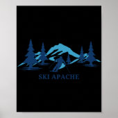 Ski Apache New Mexico Ski Resort Skiing Skier  Poster (Vorne)
