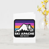 Ski Apache New Mexico Snowboardfamilie T Karte (Gelbe Blume)