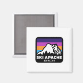 Ski Apache New Mexico Snowboardfamilie T Magnet (Vorderseite/Rückseite)