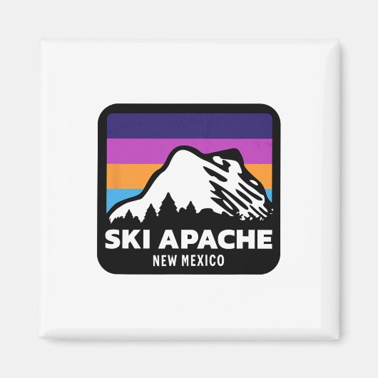 Ski Apache New Mexico Snowboardfamilie T Magnet (Vorne)