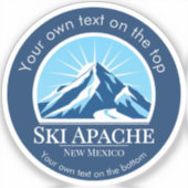 Ski Apache Skigebiet New Mexico Aufkleber (Vorderseite)