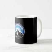 Ski Arosa Lenzerheide Schweiz Blau Kaffeetasse (VorderseiteRechts)