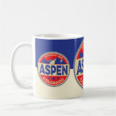 Ski Aspen Blau & Roter Becher Kaffeetasse (Links)