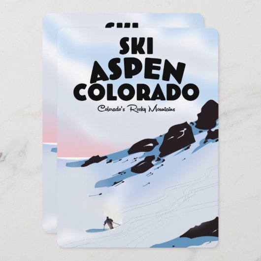 Ski Aspen Colorado (Vorne/Hinten)