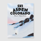 Ski Aspen Colorado Magnetkarte (Vorderseite)