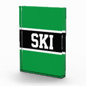 SKI Athletic Bold Schwarz-weiße, helle Streifen Fotoblock (Rechts)