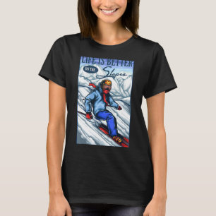 Ski auf den Pisten T-Shirt