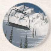 Ski-Aufzug Getränkeuntersetzer (Vorne)