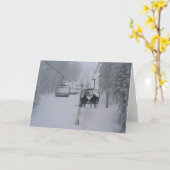 Ski-Aufzug Karte (Gelbe Blume)
