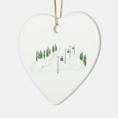 Ski-Aufzug Keramik Ornament (Links)