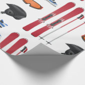 Ski-Ausrüstungs-glattes Packpapier (Ecke)