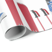 Ski-Ausrüstungs-glattes Packpapier (Rolleneckpunkt)