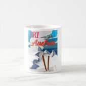 Ski Austria Vintage Reiseplakat Kaffeetasse (Mittel)