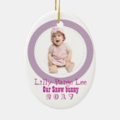 Ski babe keramikornament (Hinten)