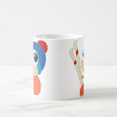 Ski-Baby-Cartoon-Tasse Kaffeetasse (Mittel)
