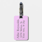 Ski-Baby Gepäckanhänger (Rückseite vertikal)