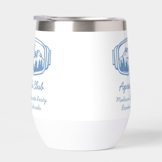 Ski Bachelorette letzten Toast auf den Pisten (Rechts)