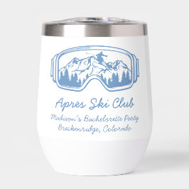 Ski Bachelorette letzten Toast auf den Pisten