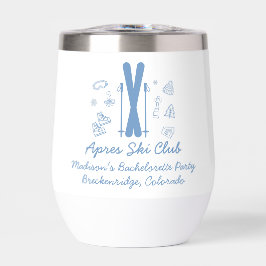 Ski Bachelorette letzten Toast auf den Pisten