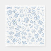 Ski Bachelorette letzten Toast auf den Pisten Serviette (Vorderseite)