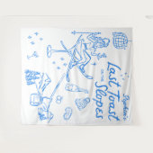 Ski Bachelorette Letzten Toast auf den Pisten Wandteppich (Vorderseite (Horizontal))