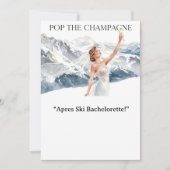 Ski Bachelorette Weekend Bride on the Slopes Einladung (Vorderseite)