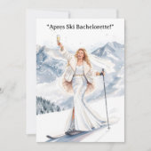 Ski Bachelorette Weekend Bride on the Slopes Einladung (Vorderseite)