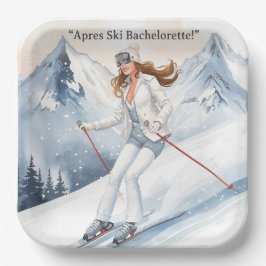 Ski Bachelorette Weekend Bride on the Slopes Pappteller