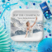 Ski Bachelorette Weekend Bride on the Slopes Pappteller (Party)