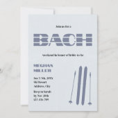 Ski Bachelorette Winter Weekend Itinerary Einladung (Vorderseite)