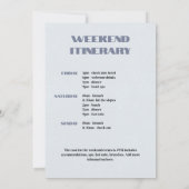 Ski Bachelorette Winter Weekend Itinerary Einladung (Rückseite)