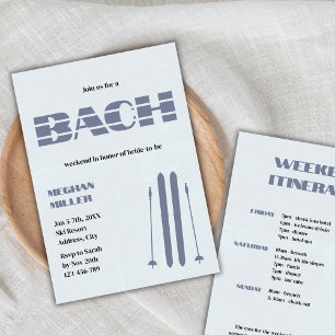 Ski Bachelorette Winterwochenende Unterkunft Einladung