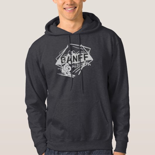 Ski Banffs Alberta Kanada Hoodie (Vorderseite)