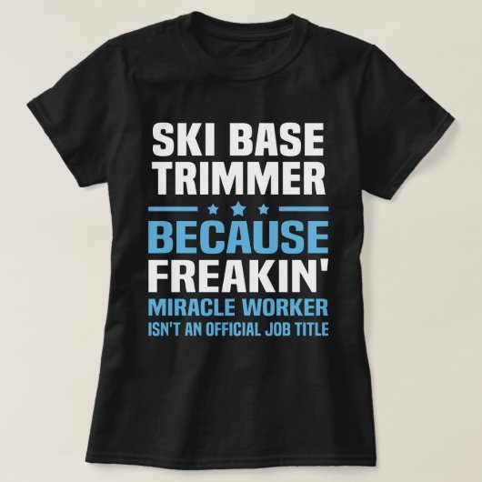 Ski-Base-Trimmer T-Shirt (Design vorne)