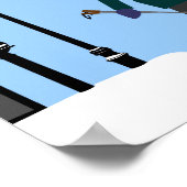 Ski Beacon Hill Boston Poster (Ecke)