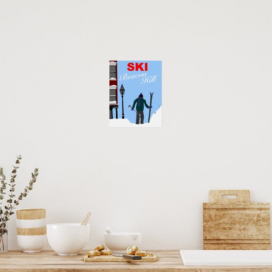 Ski Beacon Hill Boston Poster (Küche)