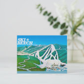 Ski Beech NC Postkarte (Stehend Vorderseite)