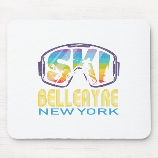 Ski Belleayre New York Skiurlaub Mousepad (Vorne)