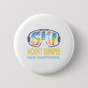 Ski Berg Sunapee New Hampshire Skiurlaub Button