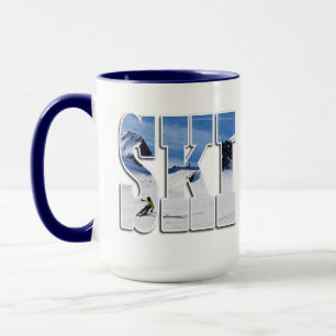 SKI - Berg-Wintersport-Design Tasse