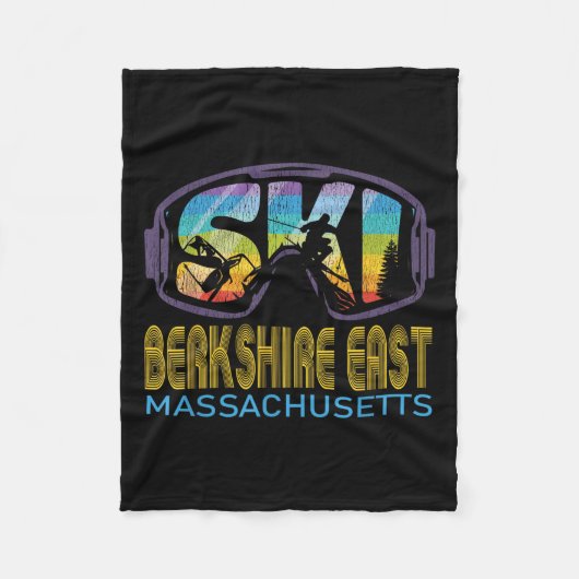 Ski Berkshire East Machusetts Skiurlaub Fleecedecke (Vorderseite)
