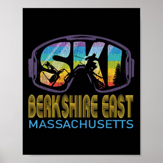 Ski Berkshire East Machusetts Skiurlaub Poster (Vorne)