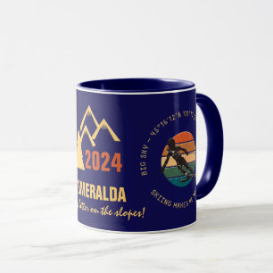 Ski Big Sky, Montana Skier, Gelber Text Tasse