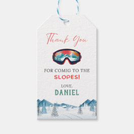 Ski Birthday Party Snowboard Geschenkanhänger